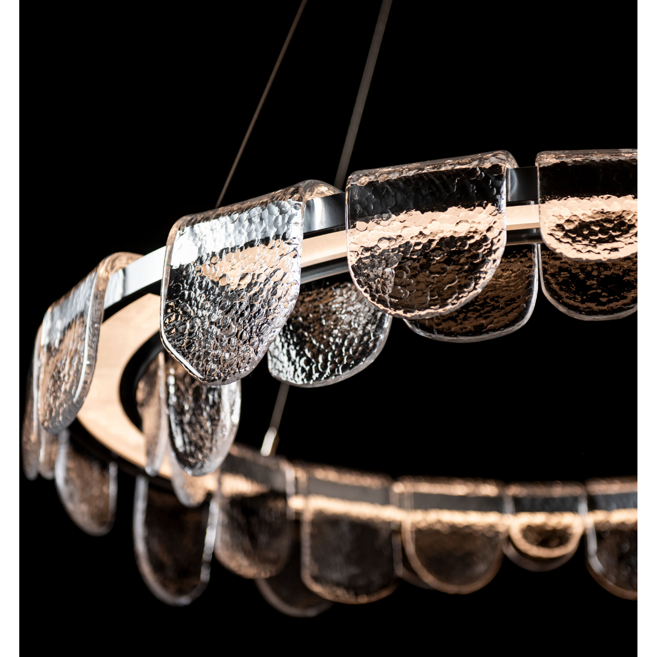 Riverbed LED 39.6 inch Sterling Pendant Ceiling Light