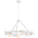 Brindille 6 Light 37.3 inch White Circular Pendant Ceiling Light