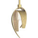 Corona 1 Light 6.2 inch Modern Brass Mini Pendant Ceiling Light