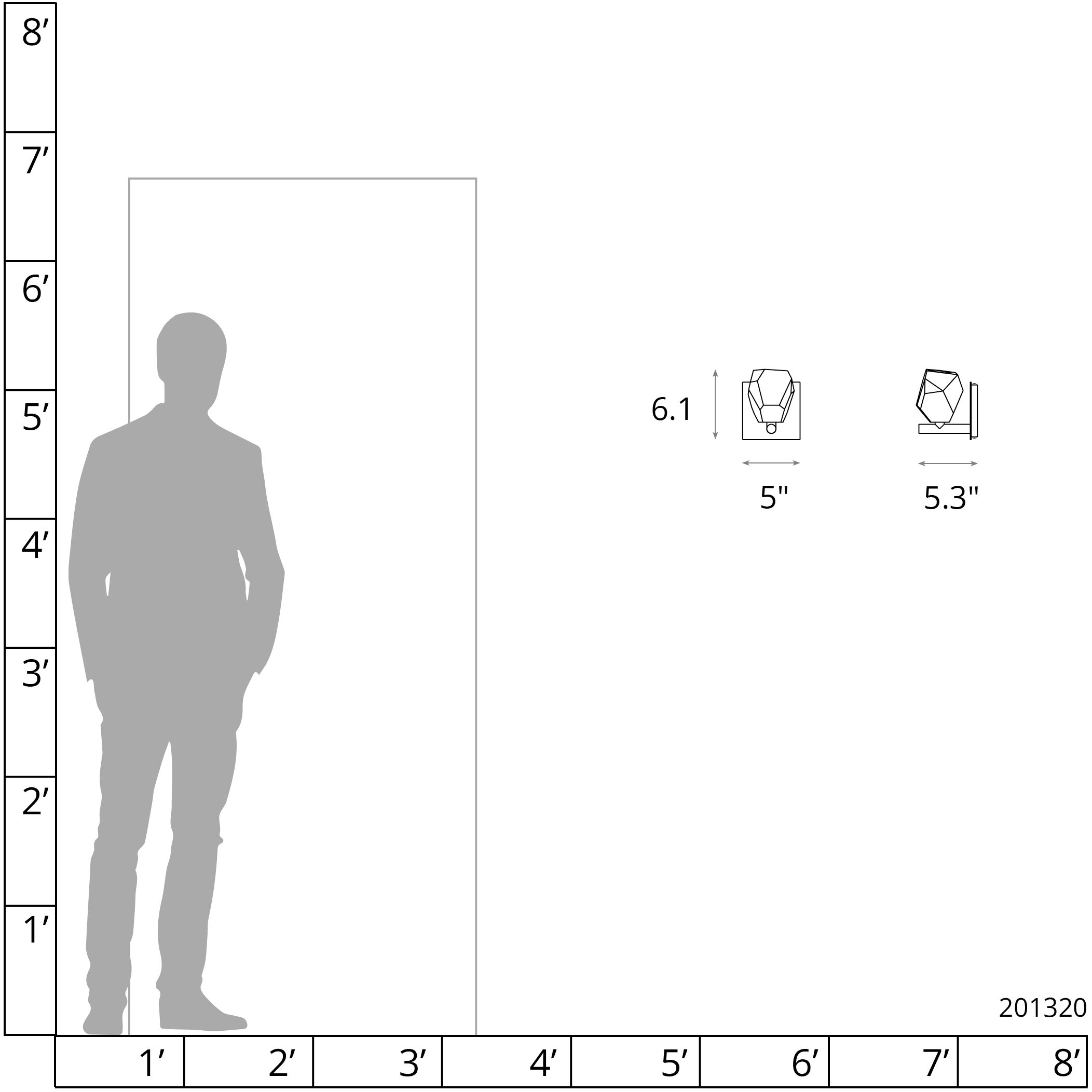 Gatsby 1 Light 5.3 inch Modern Brass Bath Sconce Wall Light