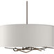 Brindille 3 Light 22 inch Bronze Pendant Ceiling Light in Flax