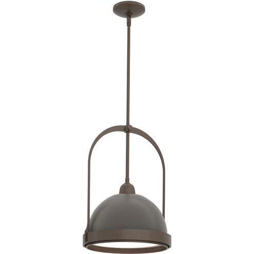Atlas 1 Light 13.9 inch Ink and Dark Smoke Pendant Ceiling Light, Small