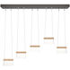 More Cowbell LED 40.3 inch Oil Rubbed Bronze Pendant Ceiling Light in Clear