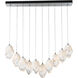 Chrysalis 10 Light 44.7 inch Sterling Pendant Ceiling Light in White Crystal, Long