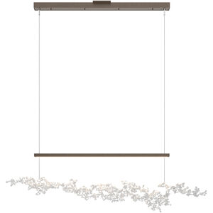 Art + Alchemy Coral LED 9 inch Bronze with White Pendant Ceiling Light in Bronze/White