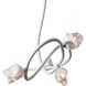 Glacier 6 Light 69.2 inch White Pendant Ceiling Light in White Crystal, XL