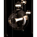 Abacus LED 49 inch Black Double Linear Pendant Ceiling Light in Cool Grey, Double