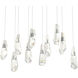 Luma 10 Light 44.5 inch Dark Smoke Pendant Ceiling Light, Large