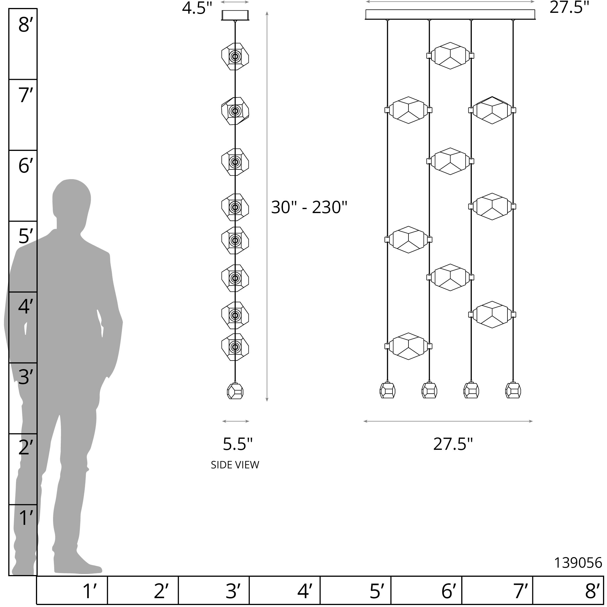 Gatsby LED 4.5 inch Dark Smoke Pendant Ceiling Light