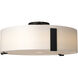 Impressions 3 Light 18.4 inch Black Semi-Flush Ceiling Light, Large