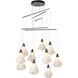 Mobius 10 Light 39.2 inch Dark Smoke Mobile Pendant Ceiling Light, Standard