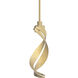 Folio 1 Light 5.7 inch Modern Brass Mini Pendant Ceiling Light
