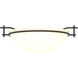 Moonband 1 Light 11.4 inch Black Semi-Flush Ceiling Light in Opal