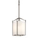 Hubbardton Forge Bow 1 Light 9.8 inch Bronze Mini Pendant Ceiling Light in Opal, Tall 104060-1003 - Open Box