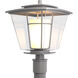 Beacon Hall 1 Light 18.1 inch Coastal Burnished Steel Outdoor Post Light