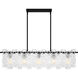 Caspian 5 Light 39.5 inch Matte Black Island Light Ceiling Light