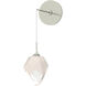 Chrysalis 1 Light 5.5 inch Sterling Sconce Wall Light in White Crystal, Small
