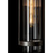 Alcove 1 Light 19.6 inch Coastal Dark Smoke Outdoor Sconce in Clear, Medium