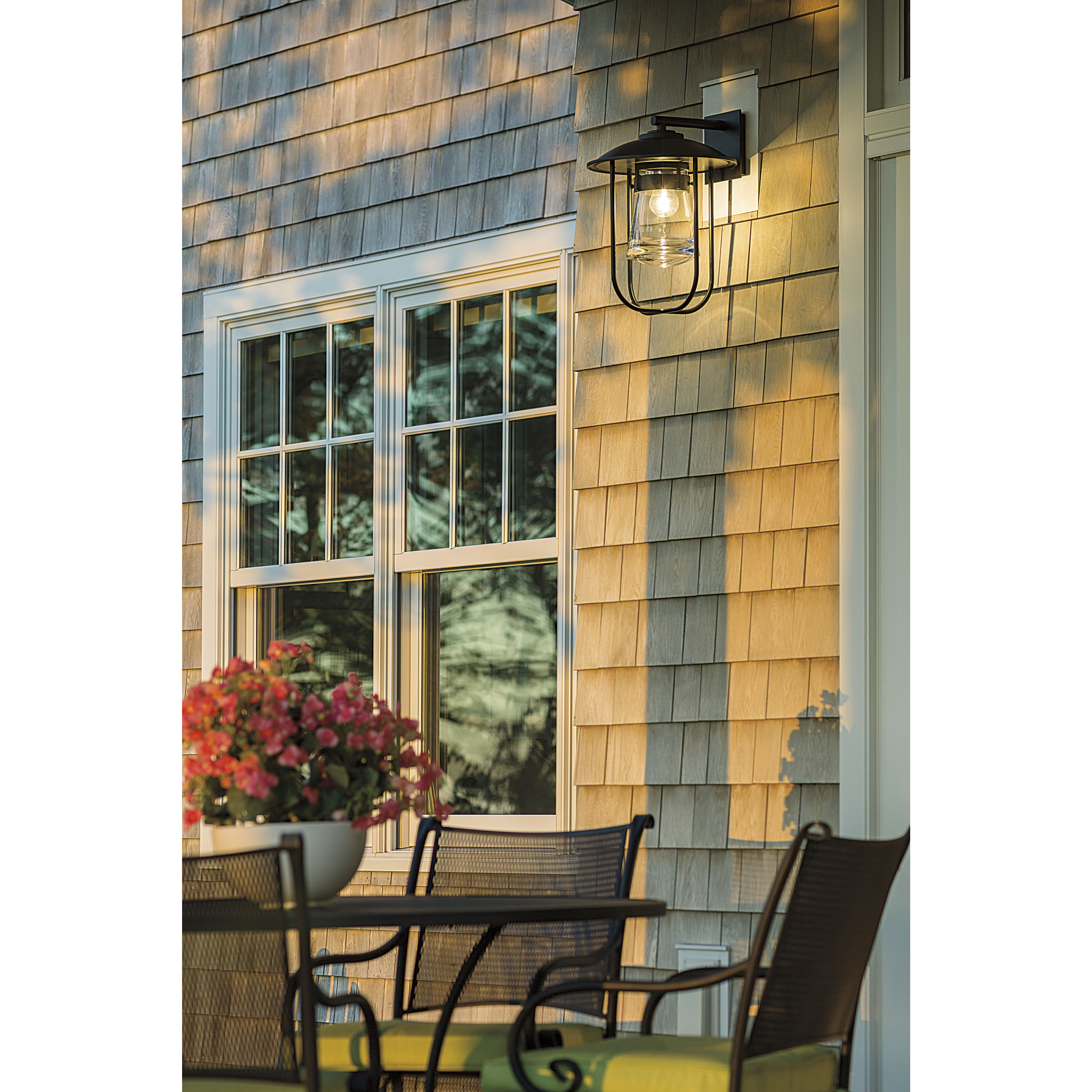 Erlenmeyer 1 Light 16.4 inch Coastal Dark Smoke Outdoor Sconce, Large