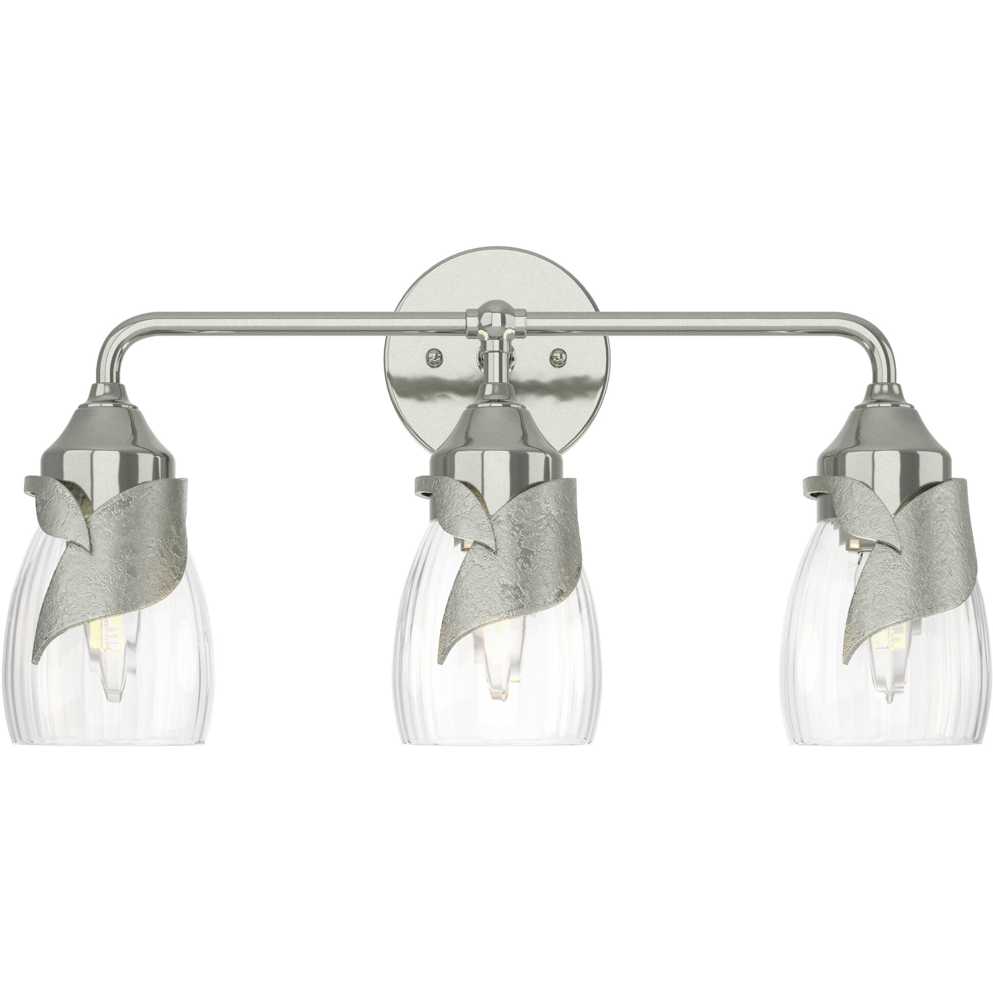 Lapas 3 Light 20.3 inch Sterling Bath Sconce Wall Light in Water