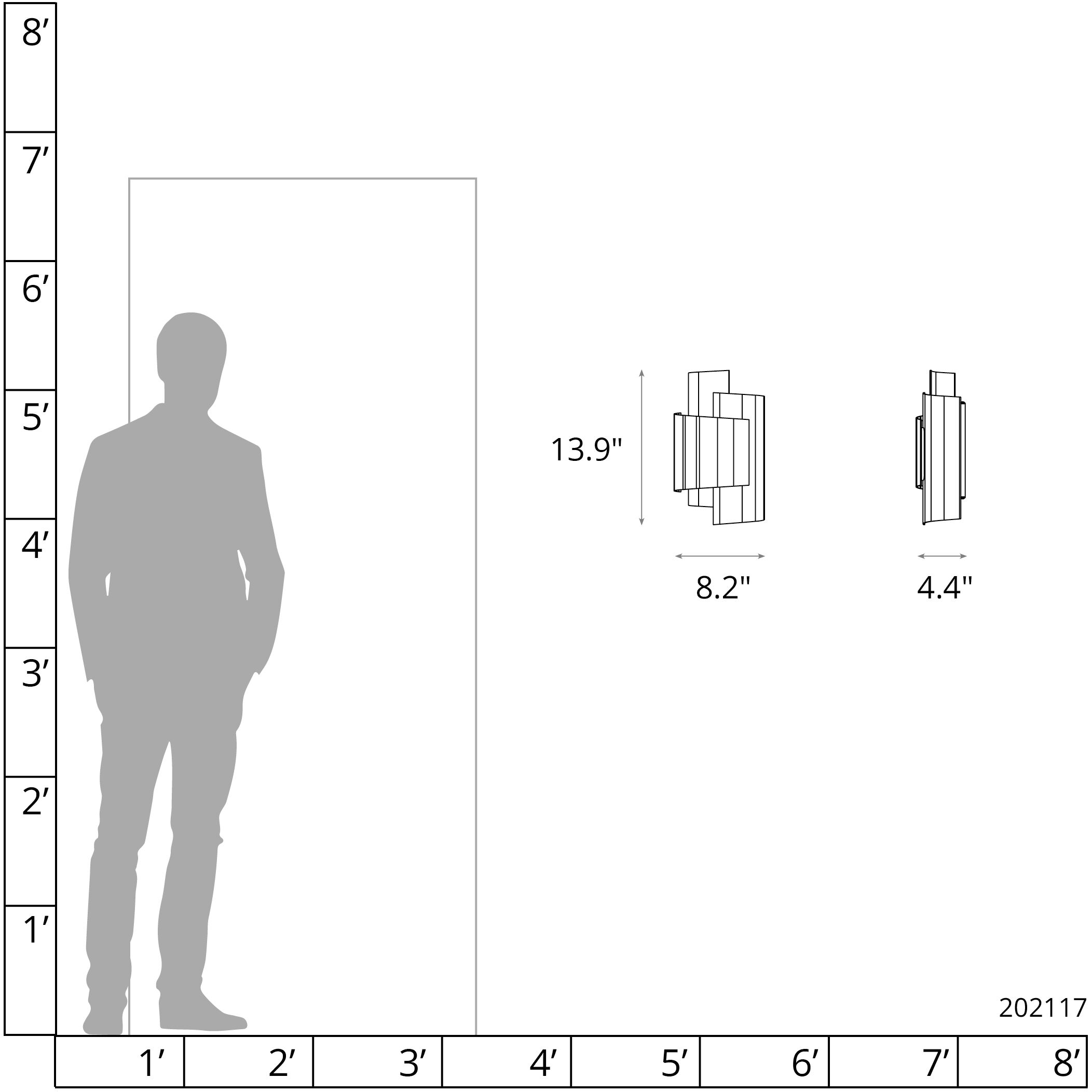 Zen Sconce Wall Light in Bronze