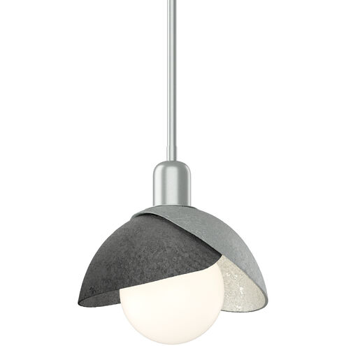 Brooklyn 1 Light 9.4 inch Vintage Platinum and Ink Mini Pendant Ceiling Light