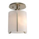 Exos Round 1 Light 6 inch Soft Gold Semi-Flush Ceiling Light, Round