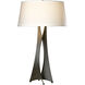 Moreau 33.4 inch 150 watt Dark Smoke Table Lamp Portable Light in Natural Anna, Tall