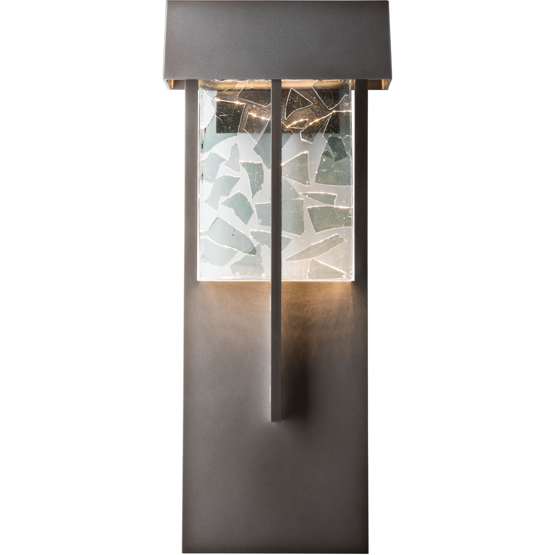 Shard LED 20.9 inch Coastal Dark Smoke Outdoor Sconce, XL - Open Box