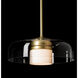 Sora 1 Light 17.5 inch Modern Brass Pendant Ceiling Light