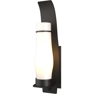 Sea Coast 1 Light 24.2 inch Coastal Oil Rubbed Bronze Outdoor Sconce in Opal, Large