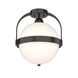 Atlas 1 Light 13.9 inch Oil Rubbed Bronze Semi-Flush Ceiling Light