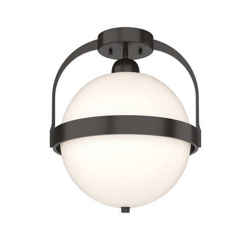 Atlas 1 Light 13.9 inch Oil Rubbed Bronze Semi-Flush Ceiling Light