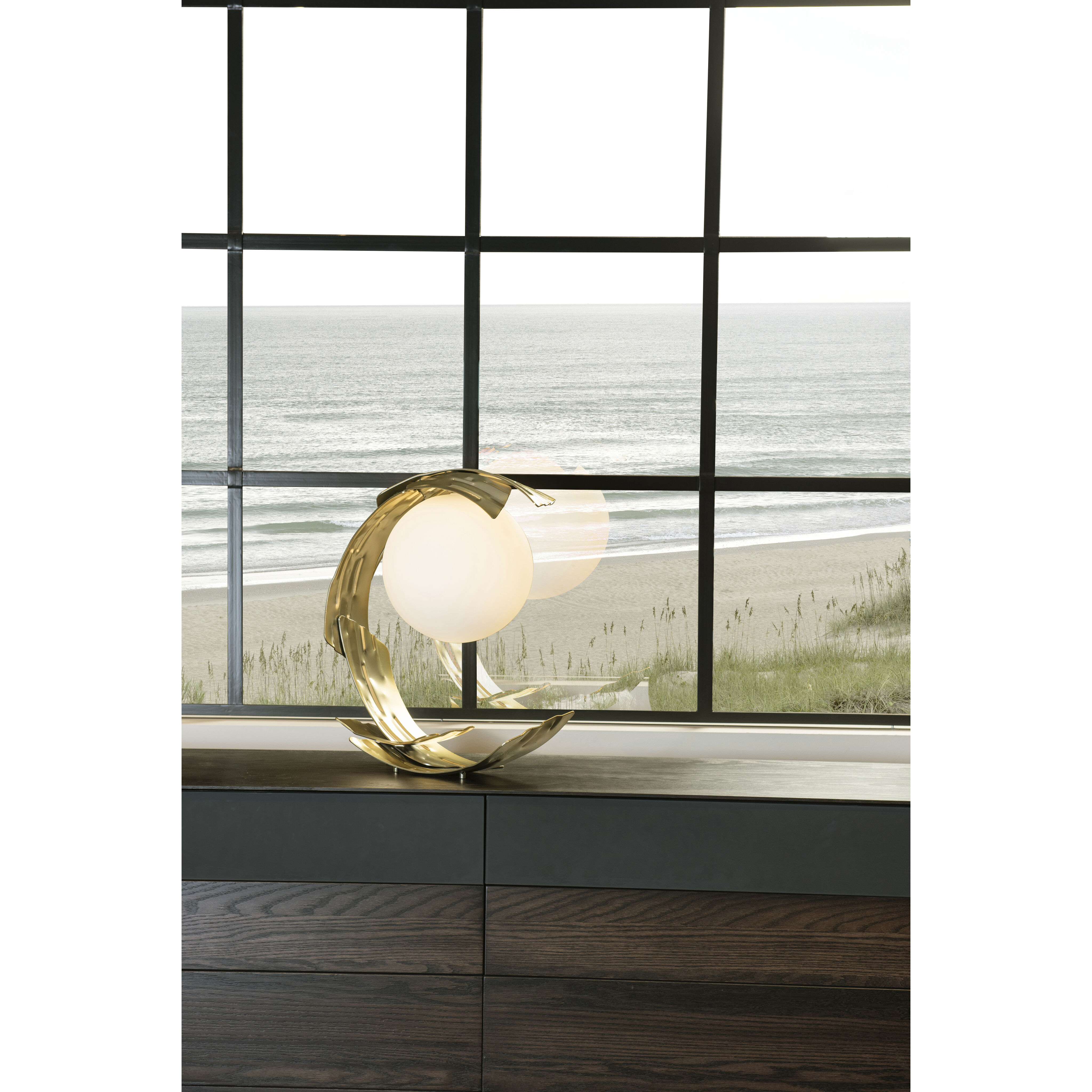 Crest 19.8 inch 5 watt Modern Brass Table Lamp Portable Light