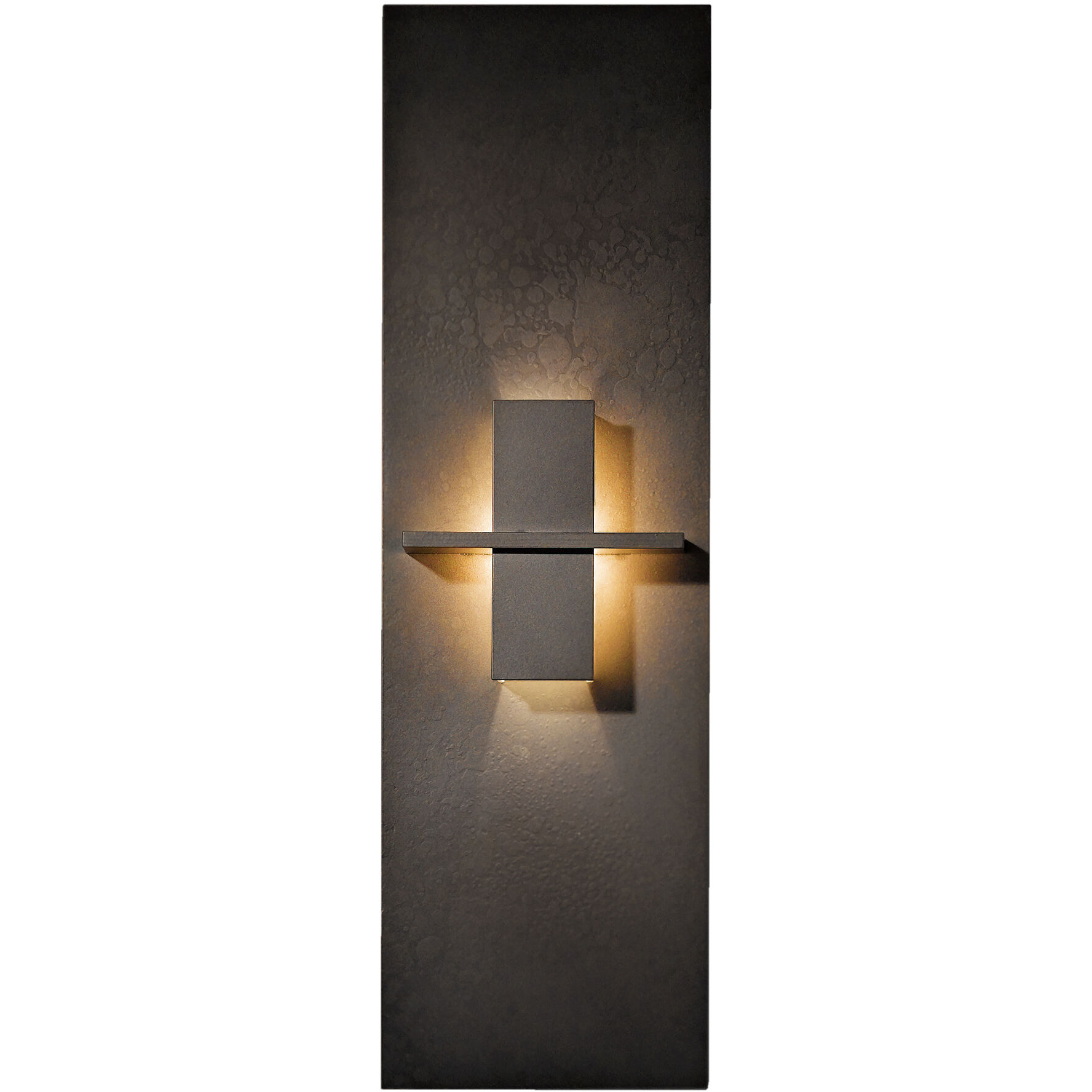 Aperture 1 Light 6.5 inch Dark Smoke ADA Vertical Sconce Wall Light in White Art