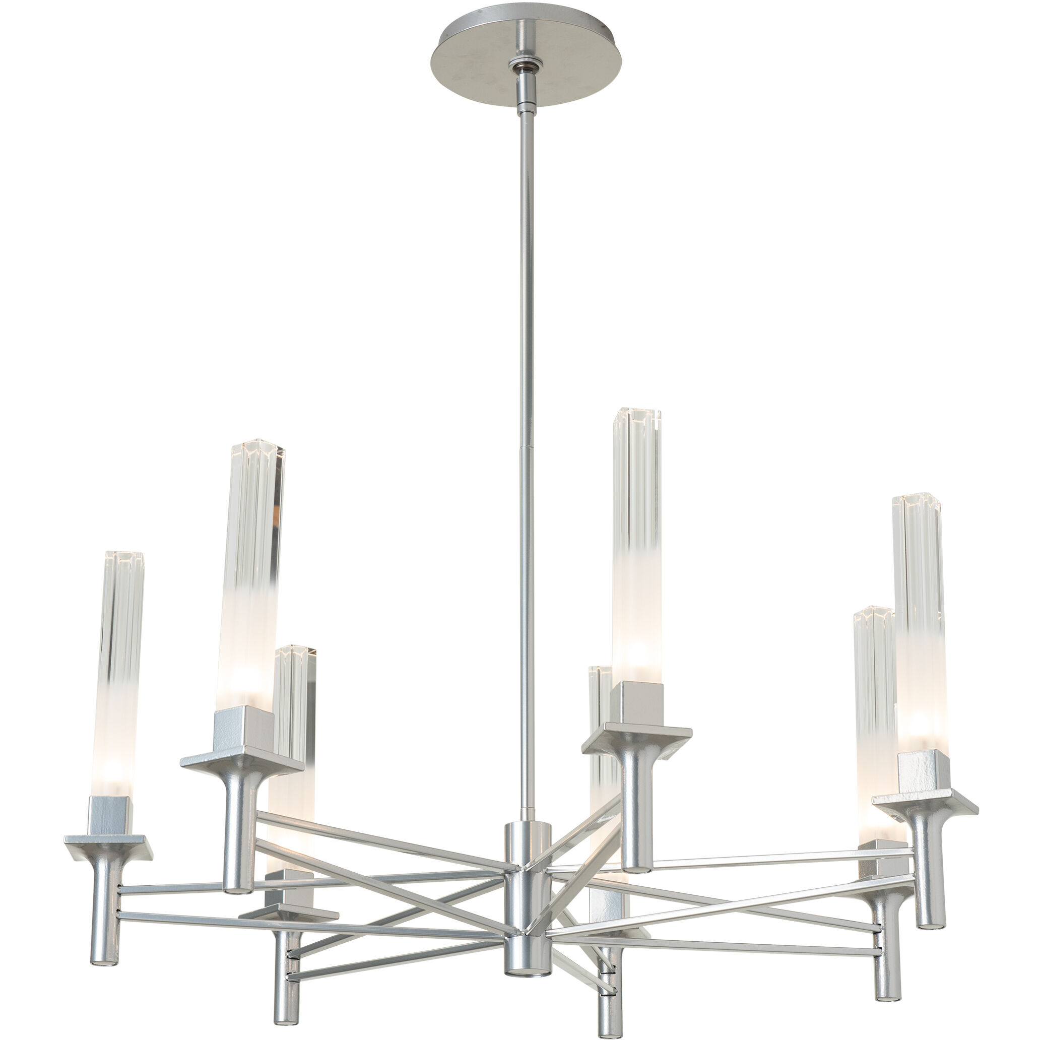 Truss 7 Light 28.6 inch Sterling Chandelier Ceiling Light