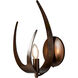 Caribou 1 Light 7.8 inch Bronze Sconce Wall Light, Left