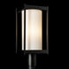Cela 1 Light 18.6 inch Coastal Black Outdoor Post Light in Opal