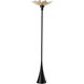 Pangea 83.4 inch 60.00 watt White with Black Torchiere Portable Light in White and Black