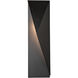 Carbon 1 Light 24.9 inch Coastal Black Outdoor Sconce, Right