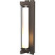 Fuse 1 Light 21 inch Coastal Dark Smoke Outdoor Sconce, Large