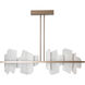 Volterra Linear Pendant Ceiling Light in Soft Gold