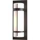 Banded 1 Light 20.8 inch Coastal Oil Rubbed Bronze Outdoor Sconce, Large