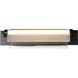 Draped Glass LED 26 inch Black Bath Bar Wall Light