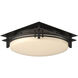 Banded 2 Light 13.6 inch Natural Iron Semi-Flush Ceiling Light