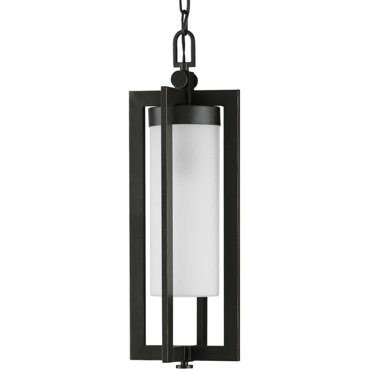 Janssen 1 Light 7.5 inch Oil Rubbed Bronze Outdoor Hanging Lantern, Design Series