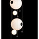 Abacus LED 19.8 inch Black Pendant Ceiling Light, Round - Open Box