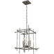 Tura 4 Light 16.9 inch Sterling Chandelier Ceiling Light, Small