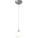 Ume 1 Light 6.2 inch Vintage Platinum Mini Pendant Ceiling Light in Frosted