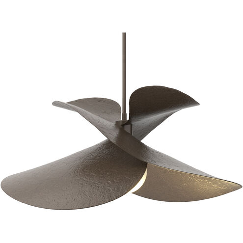 Hibiscus 1 Light 24.7 inch White Pendant Ceiling Light, Large